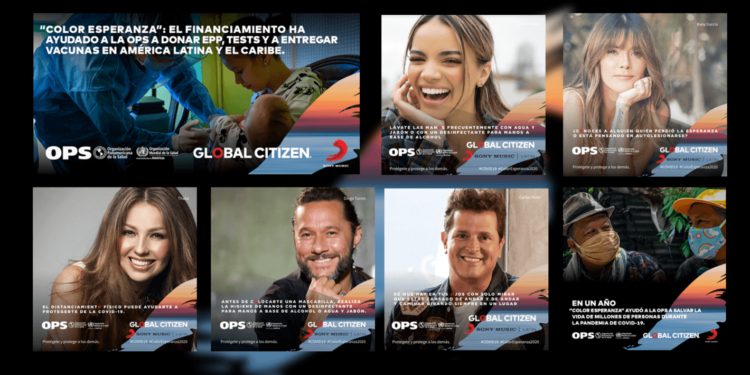 Artistas, OPAS e Sony Music Latin unidos contra a Covid-19