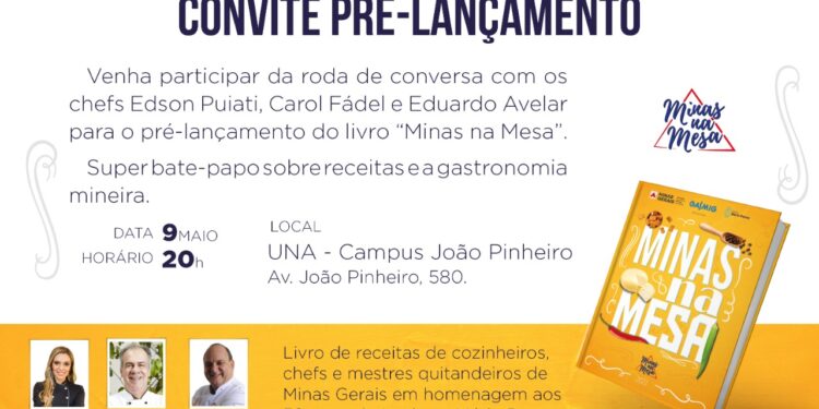 Una sedia pré-lançamento do livro Minas na Mesa