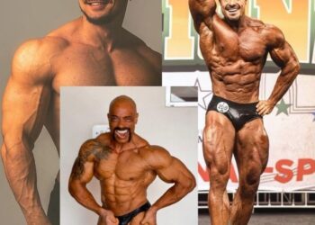 Trio de ferro na maior competição de bodybuilding