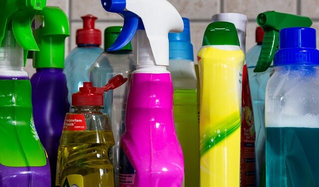 Intoxicação com produtos de limpeza