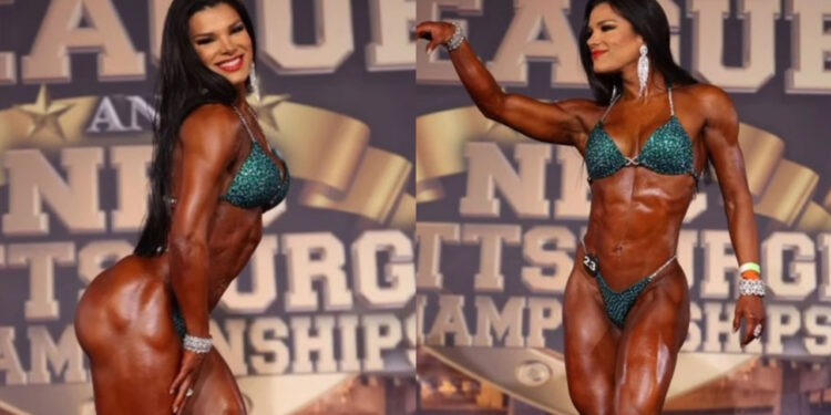 Ex-É o Tchan, Juliane Almeida vence campeonato nos EUA e vai disputar mundial de fisiculturismo